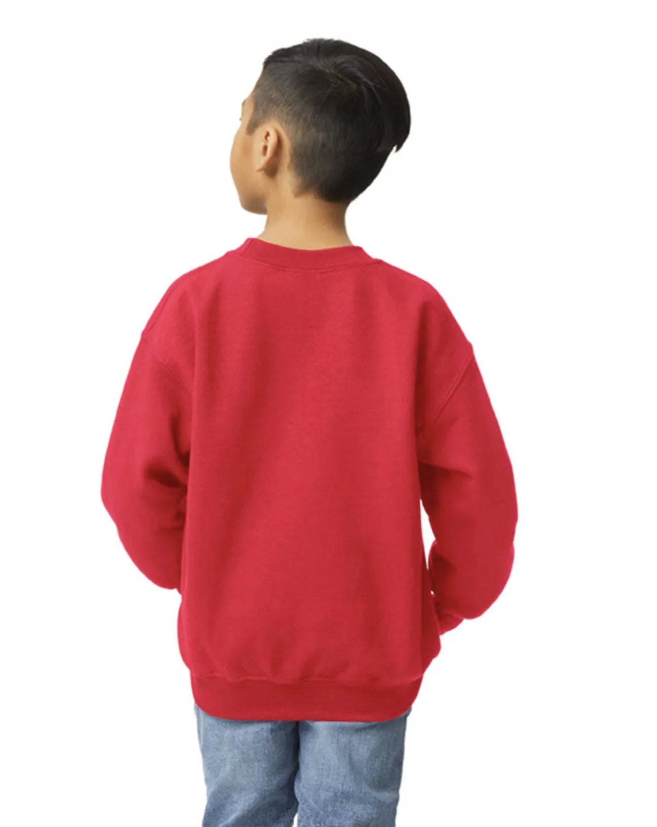 Heavy Blend Crewneck -- Youth Sweatshirt -- Red Color