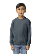 Load image into Gallery viewer, Heavy Blend Crewneck -- Youth Sweatshirt -- Dark Heather Color
