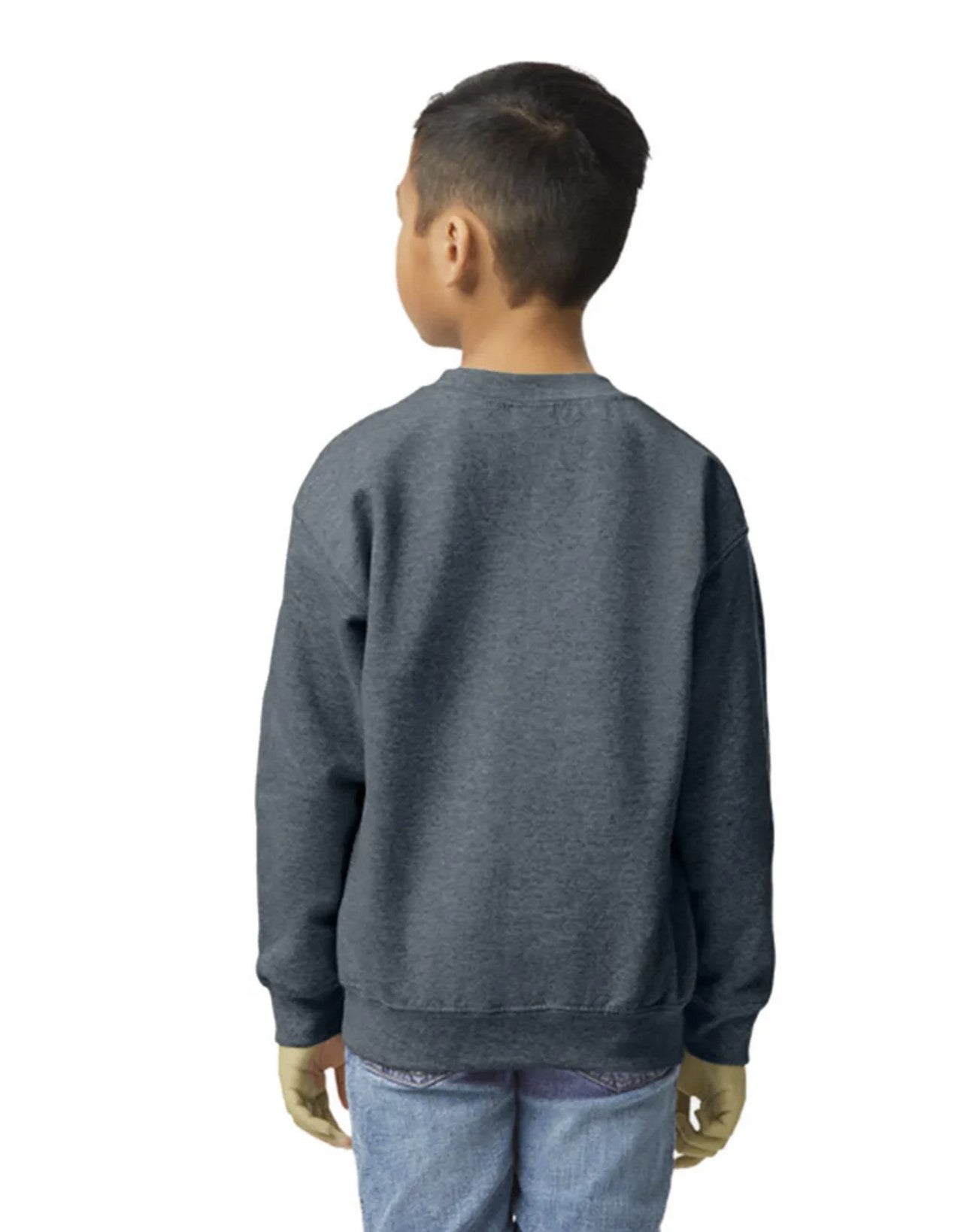 Heavy Blend Crewneck -- Youth Sweatshirt -- Dark Heather Color