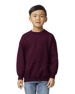 Heavy Blend Crewneck -- Youth Sweatshirt -- Maroon Color