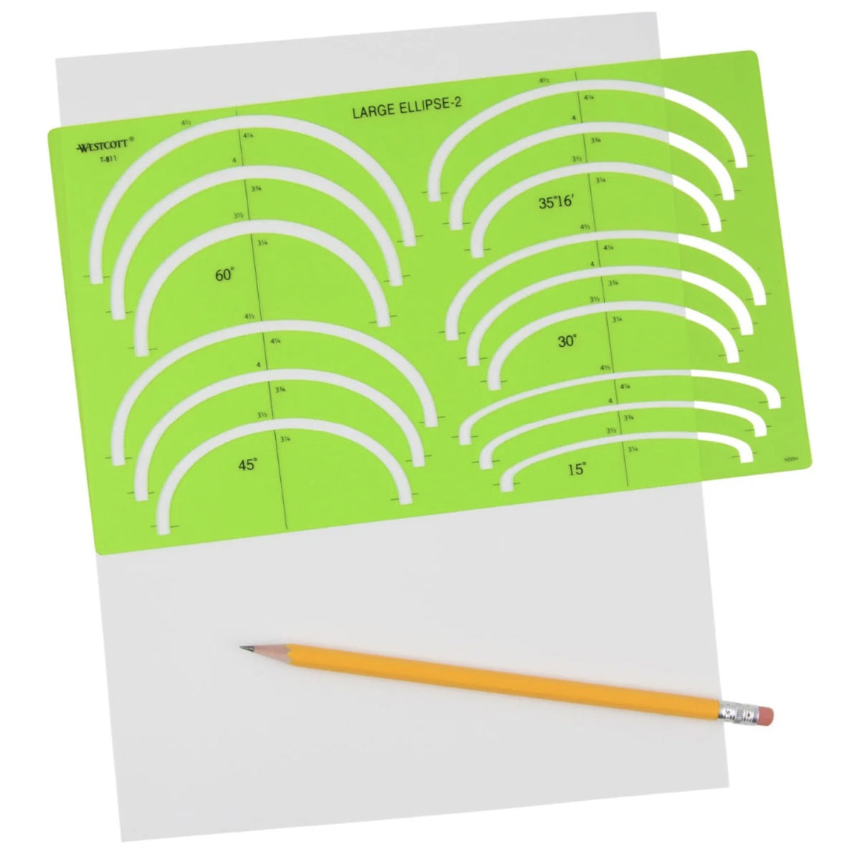Westcott® -- Large Ellipse Template # 1 -- Ref. T-810 – Blanks for Crafters