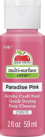 Load image into Gallery viewer, Apple Barrel® Multi-Surface - Satin - Acrylic Paint — Paradise Pink Color — 2 oz

