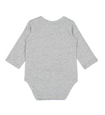 Load image into Gallery viewer, Baby Long Sleeve Jersey Bodysuit - 90% Cotton / 10% Polyester -- Heather
