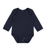 Load image into Gallery viewer, Baby Long Sleeve Jersey Bodysuit - 100% Cotton -- Navy
