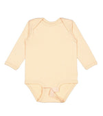 Load image into Gallery viewer, Baby Long Sleeve Jersey Bodysuit - 100% Cotton -- Peachy

