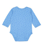 Load image into Gallery viewer, Baby Long Sleeve Jersey Bodysuit - 100% Cotton -- Blue Tradewind Spot
