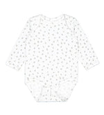 Load image into Gallery viewer, Baby Long Sleeve Jersey Bodysuit - 100% Cotton -- White Spot
