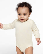Load image into Gallery viewer, Baby Long Sleeve Jersey Bodysuit - 100% Cotton -- Natural
