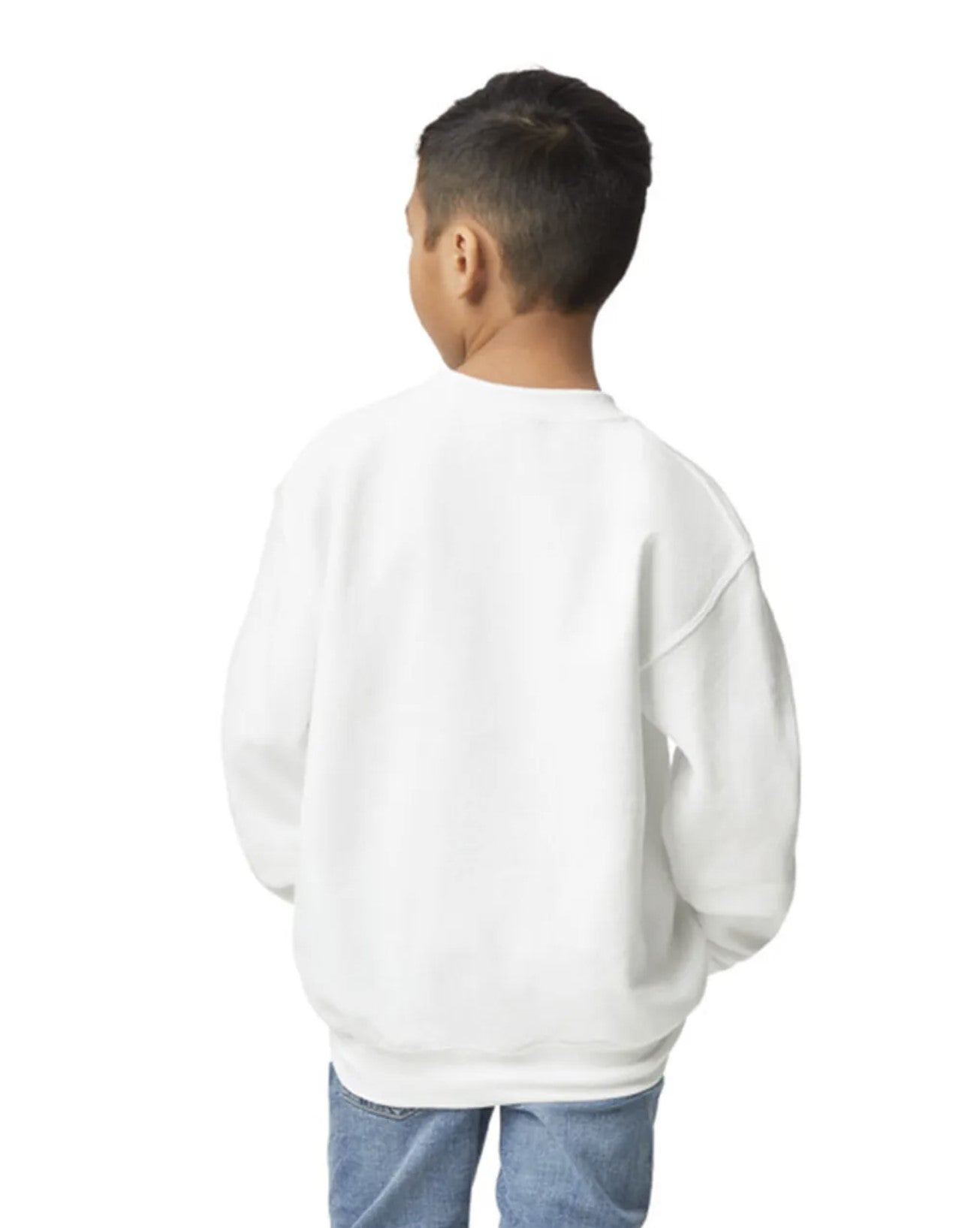 Heavy Blend Crewneck -- Youth Sweatshirt -- White Color