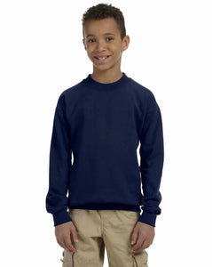 Heavy Blend Crewneck -- Youth Sweatshirt -- Navy Color