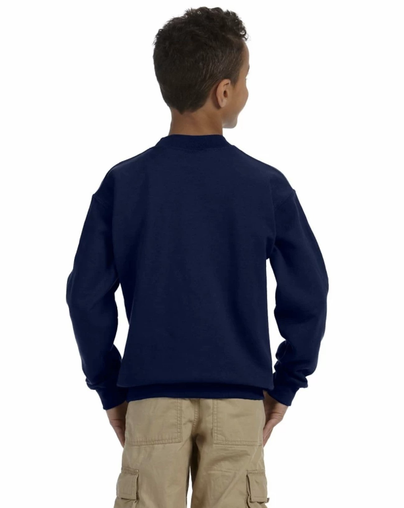 Heavy Blend Crewneck -- Youth Sweatshirt -- Navy Color