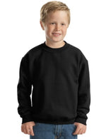 Load image into Gallery viewer, Heavy Blend Crewneck -- Youth Sweatshirt -- Black Color
