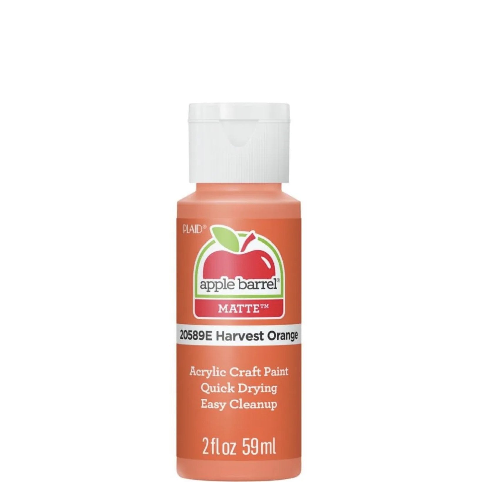 Apple Barrel® Acrylic Paint — Matte — Harvest Orange Color — 2 oz.