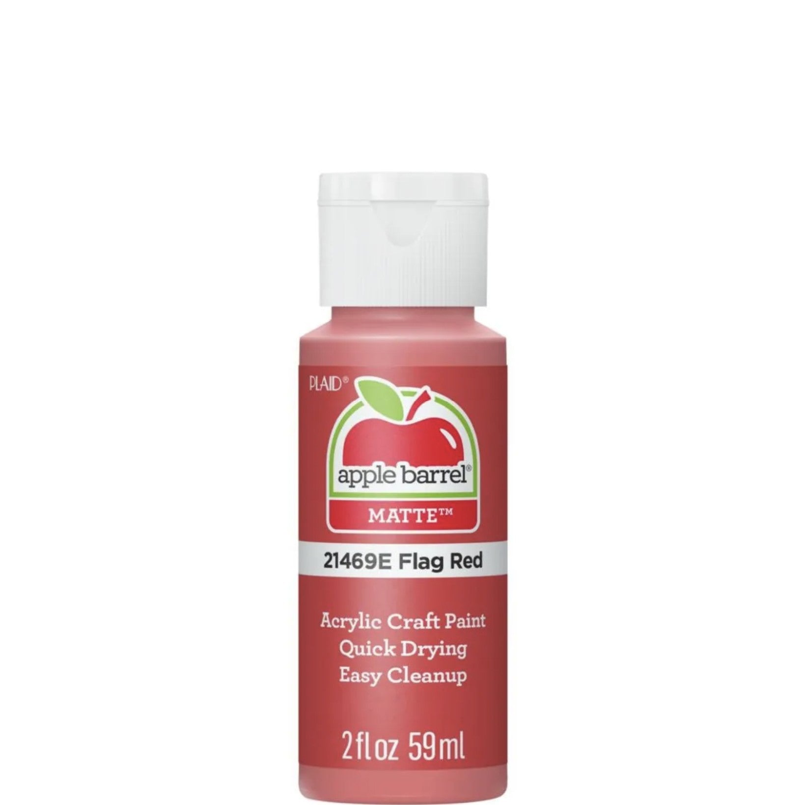 Apple Barrel® Acrylic Paint — Matte — Flag Red Color — 2 oz.