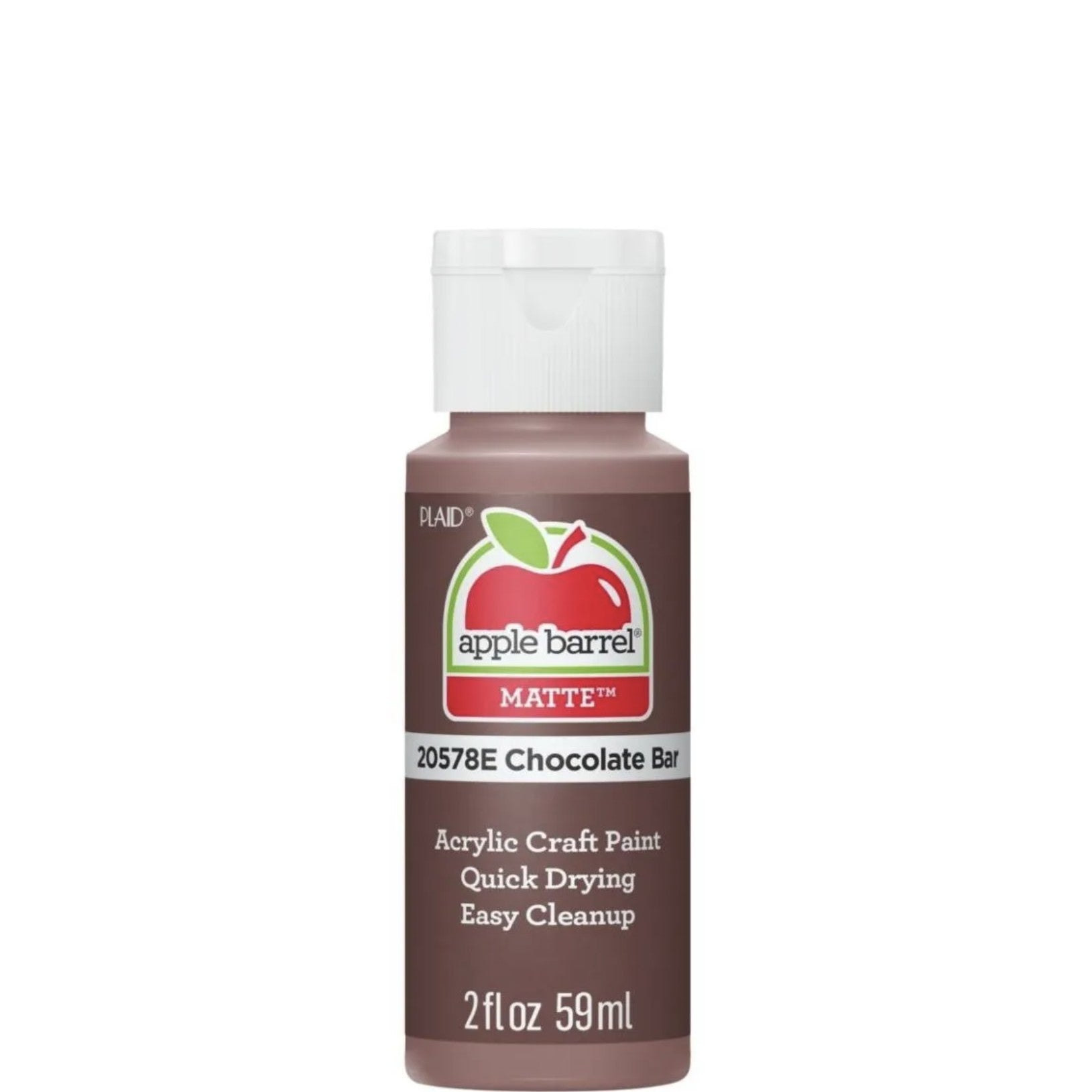 Apple Barrel® Acrylic Paint — Matte — Chocolate Bar Color — 2 oz.