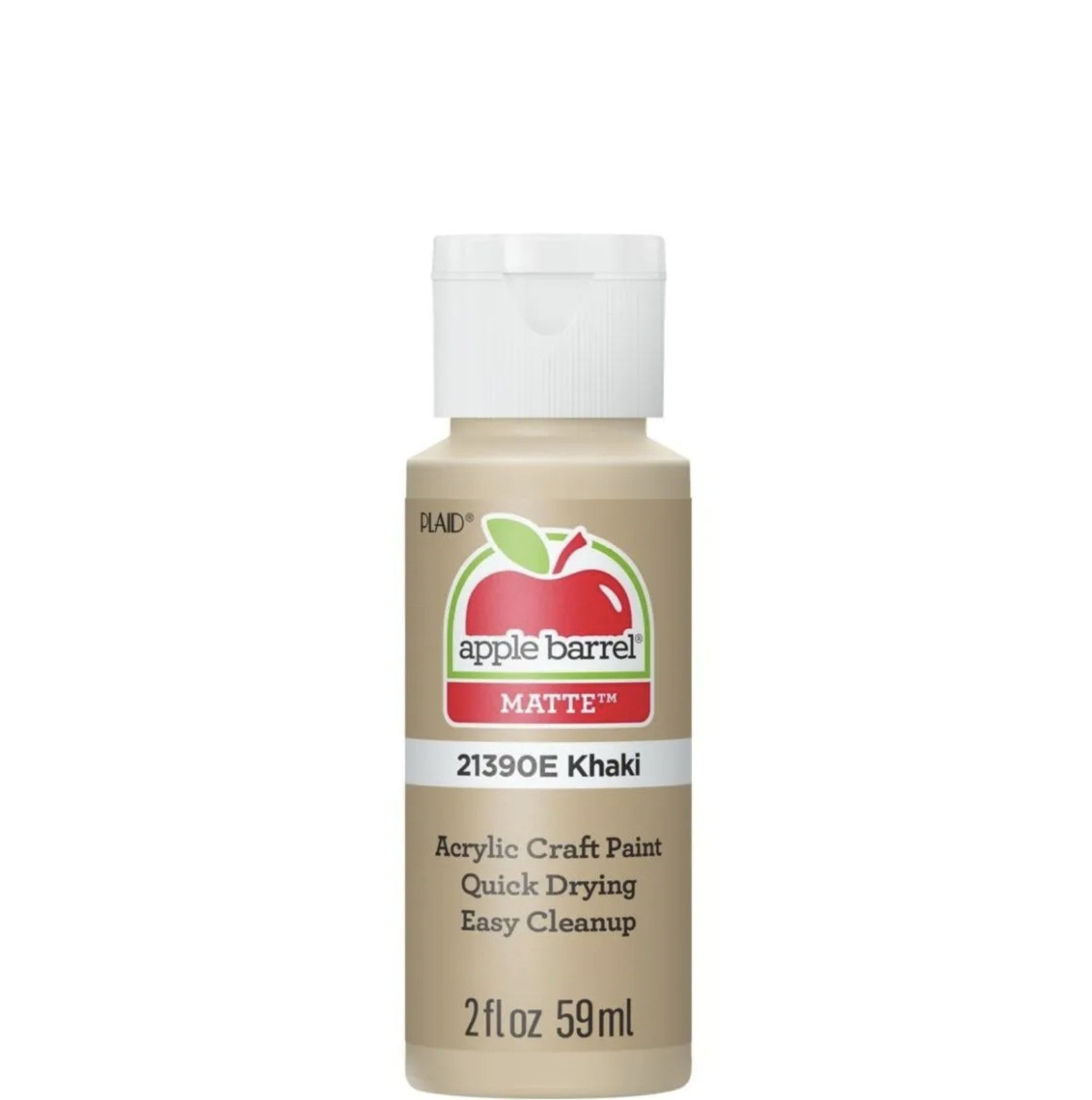 Apple Barrel® Acrylic Paint — Matte — Khaki Color — 2 oz.
