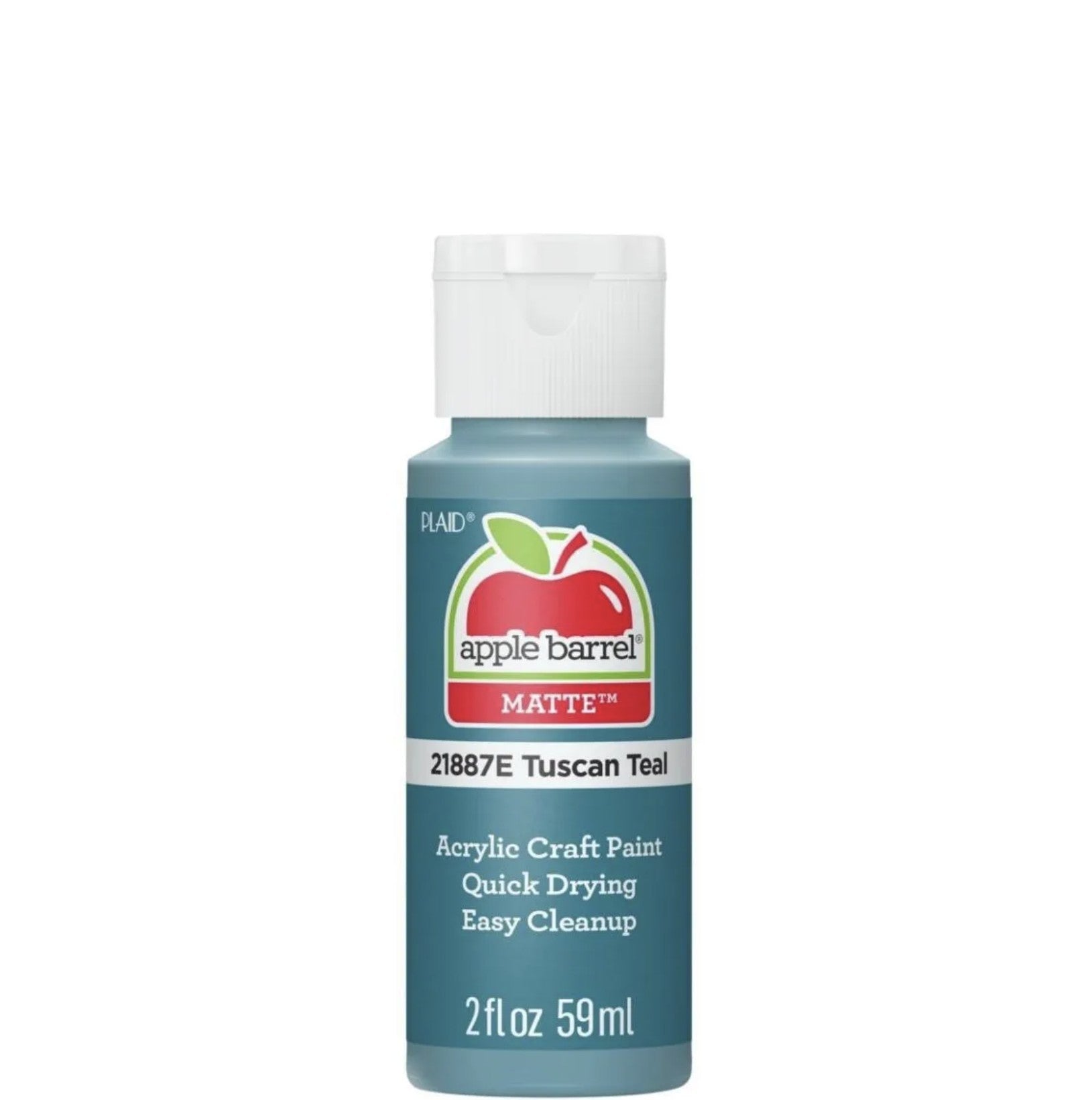 Apple Barrel® Acrylic Paint — Matte — Tuscan Teal Color — 2 oz.