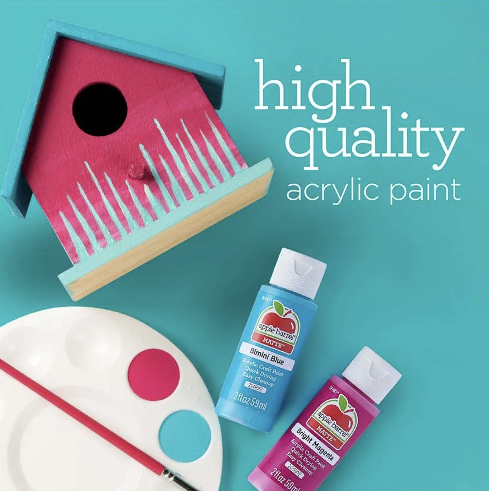 Apple Barrel® Acrylic Paint — Matte — Bimini Blue Color — 2 oz.