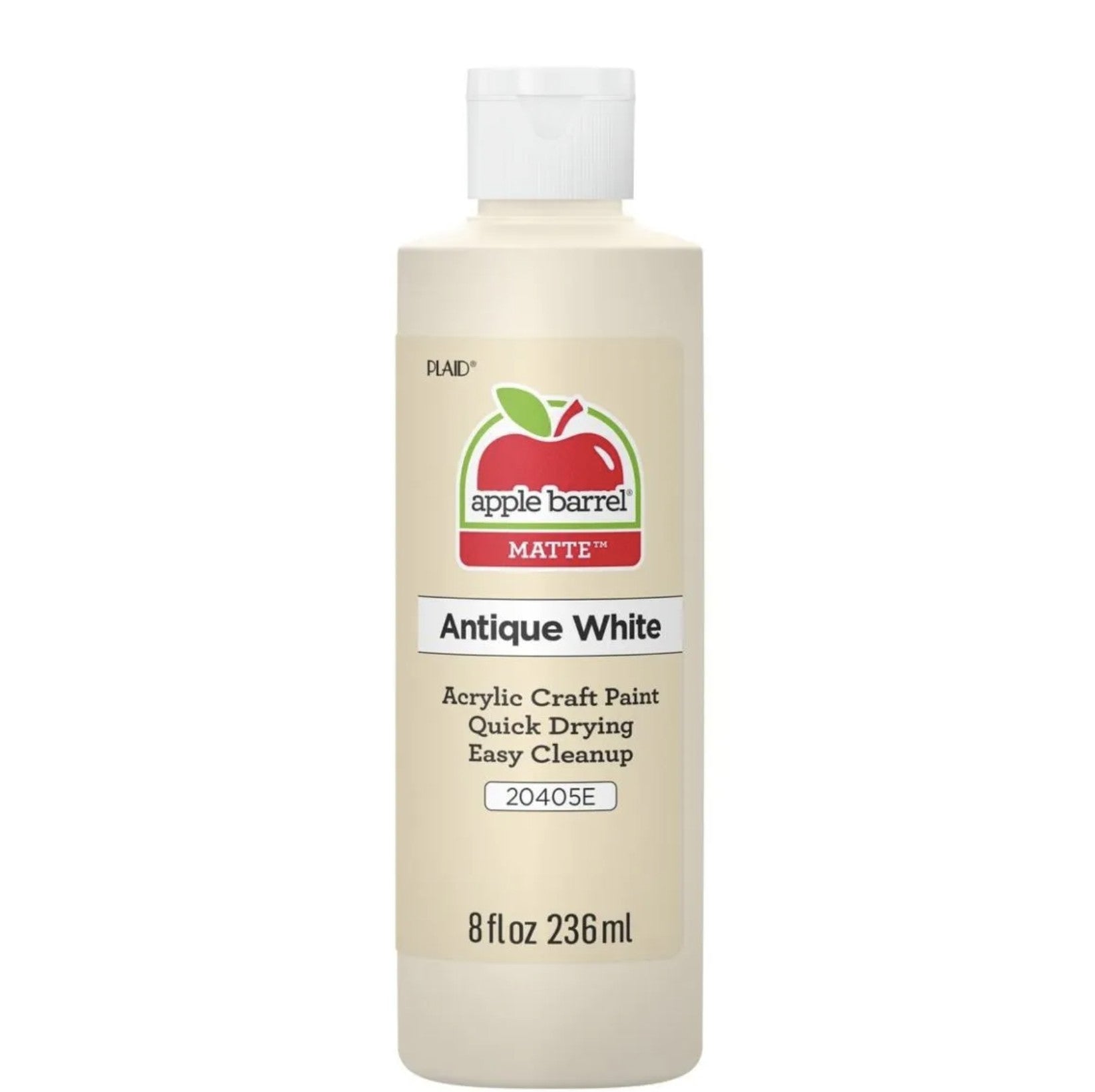 Apple Barrel® Acrylic Paint — Matte — Antique White Color — Various Sizes