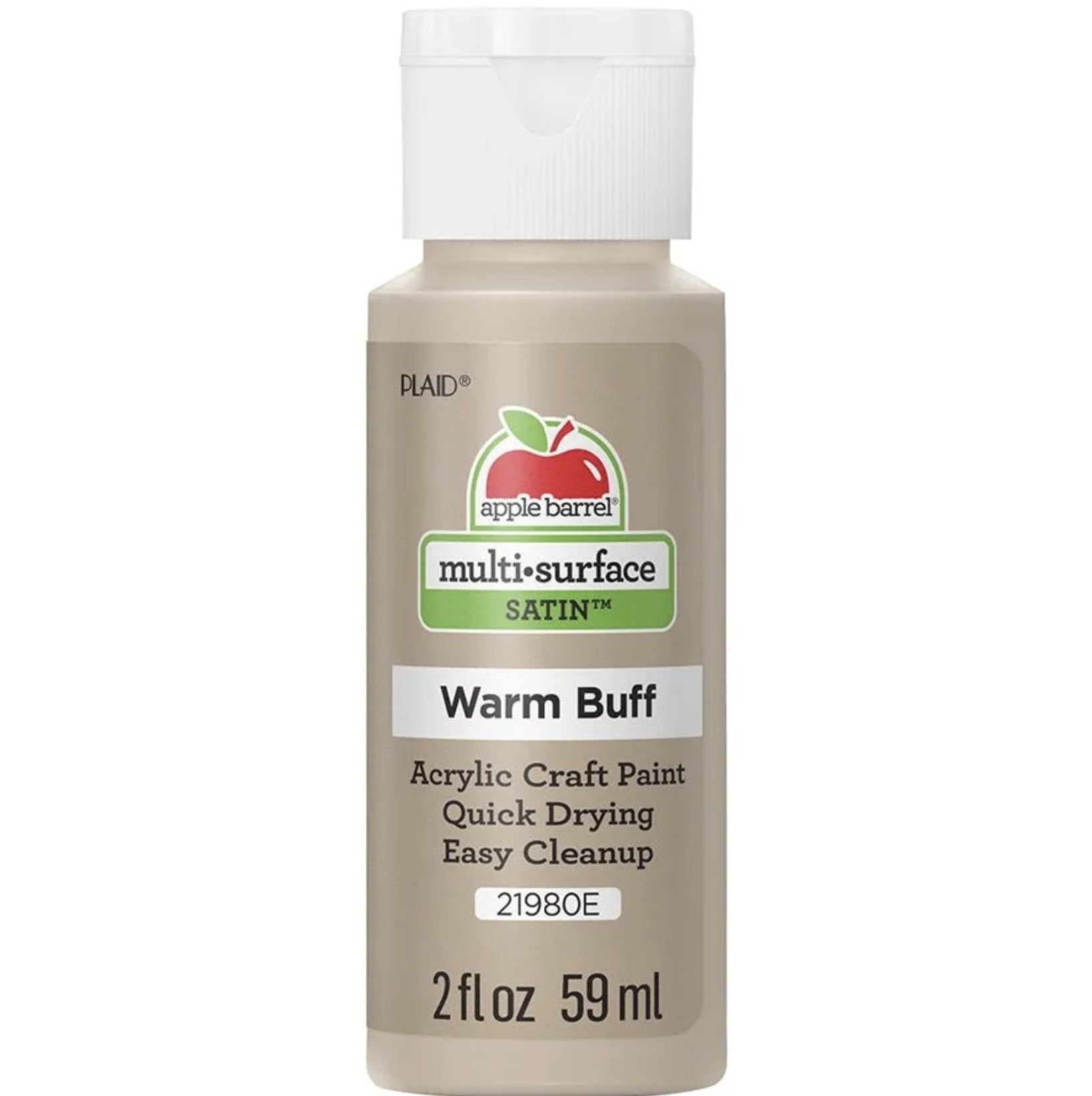 Apple Barrel® Multi-Surface - Satin - Acrylic Paint — Warm Buff Color — 2 oz