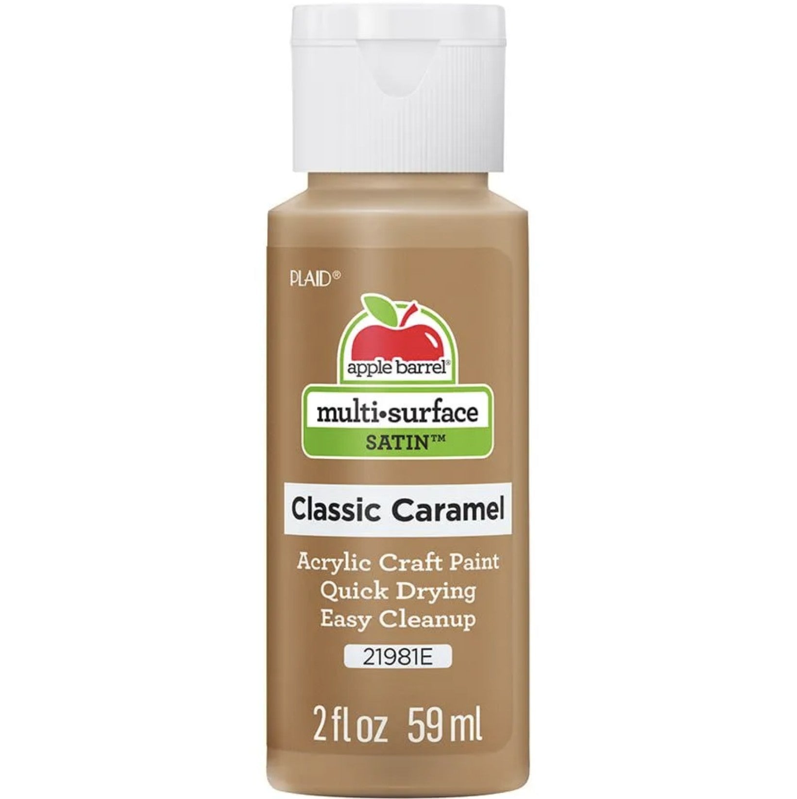 Apple Barrel® Multi-Surface - Satin - Acrylic Paint — Classic Caramel Color — 2 oz