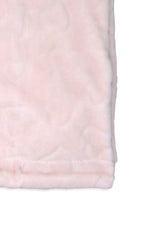 Load image into Gallery viewer, Sculpted Fleece (Pink Hearts) Baby Blanket  --- 30 x 40 in --- Pink Color
