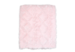 Load image into Gallery viewer, Sculpted Soft Plush Baby Blanket -- 30 x 36 in - Pink Color
