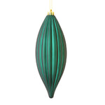Load image into Gallery viewer, 8" -- Matte &amp; Shiny - Drilled Line Finial Christmas Ornaments — Various Colors -- 4 Pack by Vickerman®
