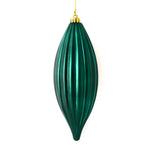 Load image into Gallery viewer, 8" -- Matte &amp; Shiny - Drilled Line Finial Christmas Ornaments — Various Colors -- 4 Pack by Vickerman®
