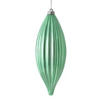 Load image into Gallery viewer, 8" -- Matte &amp; Shiny - Drilled Line Finial Christmas Ornaments — Various Colors -- 4 Pack by Vickerman®
