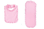 Load image into Gallery viewer, Embroidery Blank Set with Ruffle Trim, Polyester Cotton Blend, Pink Color
