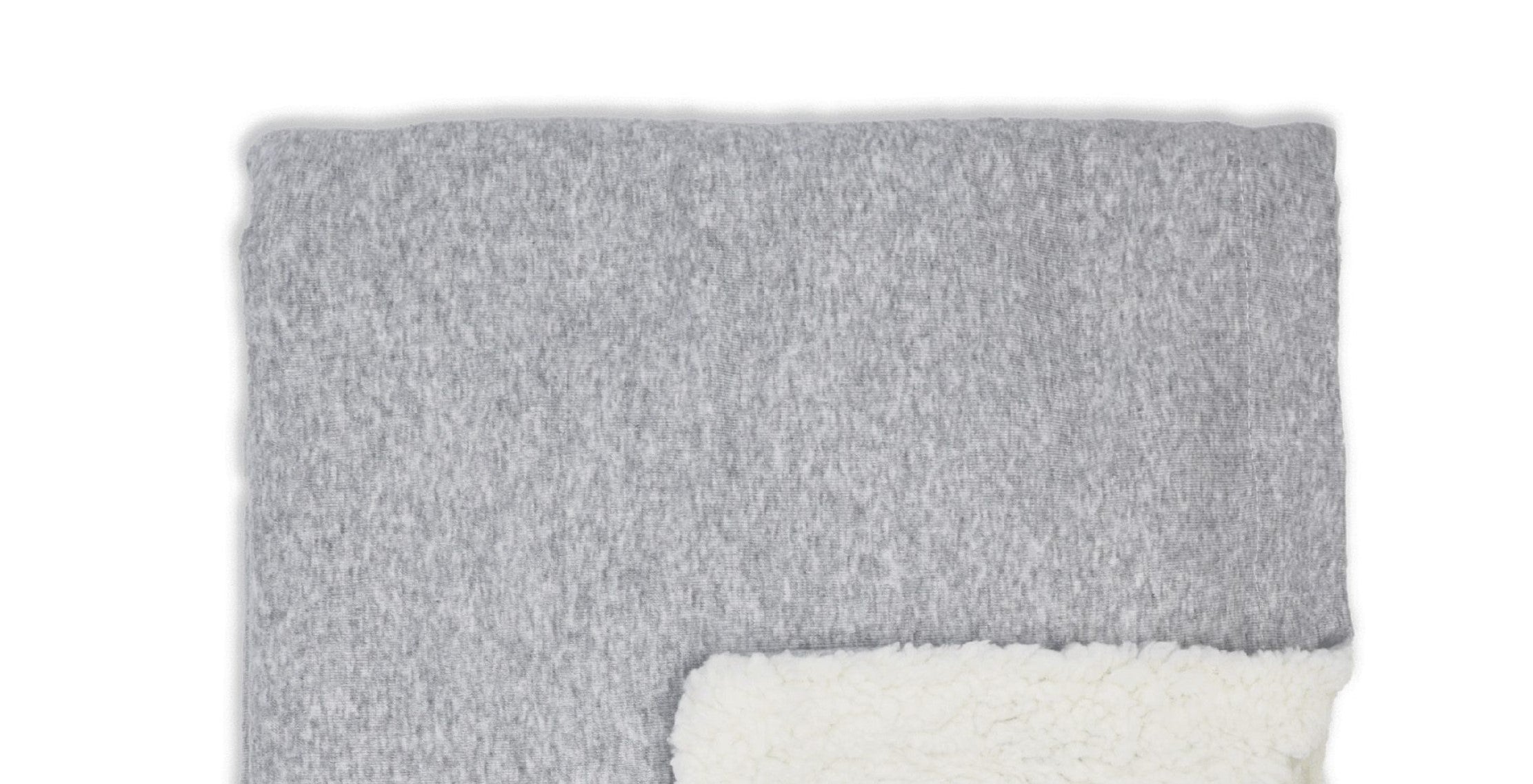 Sherpa Baby Blanket -- 30 x 36 in - Heather Grey Color