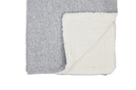 Load image into Gallery viewer, Sherpa Baby Blanket -- 30 x 36 in - Heather Grey Color
