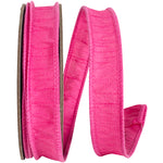 Load image into Gallery viewer, Florist Basics -- Dupioni Supreme Wired Edge Ribbon -- Shocking Pink Color - Various Sizes
