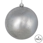 Load image into Gallery viewer, Silver --- Foil Finish Ball Ornament -- Various Sizes by Vickerman®
