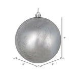 Load image into Gallery viewer, Silver --- Foil Finish Ball Ornament -- Various Sizes by Vickerman®
