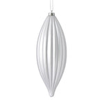 Load image into Gallery viewer, 8" -- Matte &amp; Shiny - Drilled Line Finial Christmas Ornaments — Various Colors -- 4 Pack by Vickerman®
