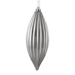 Load image into Gallery viewer, 8" -- Matte &amp; Shiny - Drilled Line Finial Christmas Ornaments — Various Colors -- 4 Pack by Vickerman®
