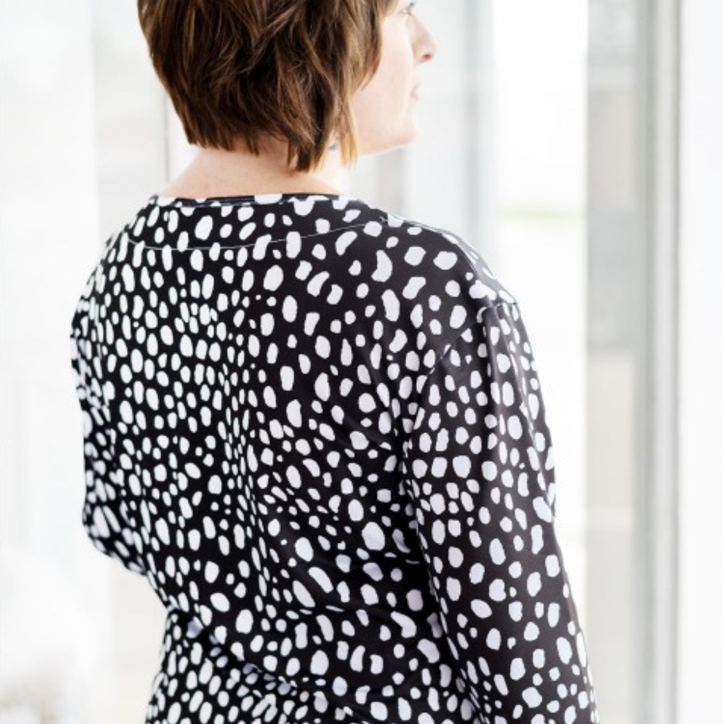 Black & White Spots, Summer Women's Dress