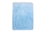 Load image into Gallery viewer, Striped Plush Baby Blanket, 30 x 40 in, Blue Color
