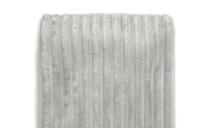 Striped Plush Baby Blanket, 30 x 40 in, Grey Color