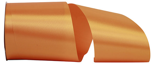 Florist Basics -- Acetate / Satin Supreme Cooler Ribbon -- Tangerine Color --- Various Sizes