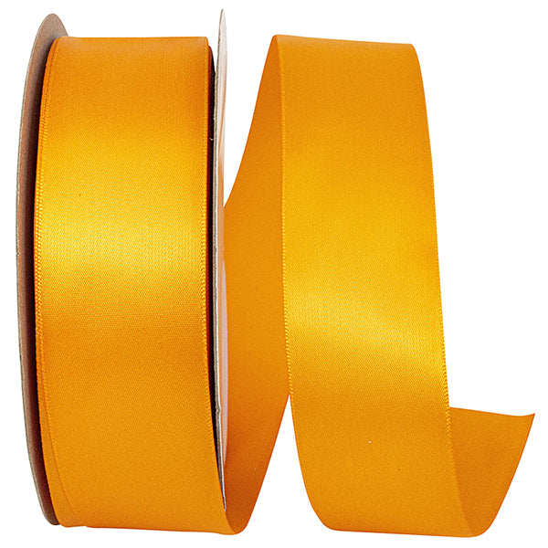Double Face Satin Ribbon -- Tangerine Color --- Various Sizes