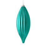 Load image into Gallery viewer, 8" -- Matte &amp; Shiny - Drilled Line Finial Christmas Ornaments — Various Colors -- 4 Pack by Vickerman®
