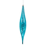 Load image into Gallery viewer, 13" -- Rain Drop Mercury Finish Christmas Ornaments — Various Colors — 2 Pack by Vickerman®
