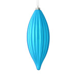 Load image into Gallery viewer, 8" -- Matte &amp; Shiny - Drilled Line Finial Christmas Ornaments — Various Colors -- 4 Pack by Vickerman®
