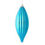 Load image into Gallery viewer, 8" -- Matte &amp; Shiny - Drilled Line Finial Christmas Ornaments — Various Colors -- 4 Pack by Vickerman®
