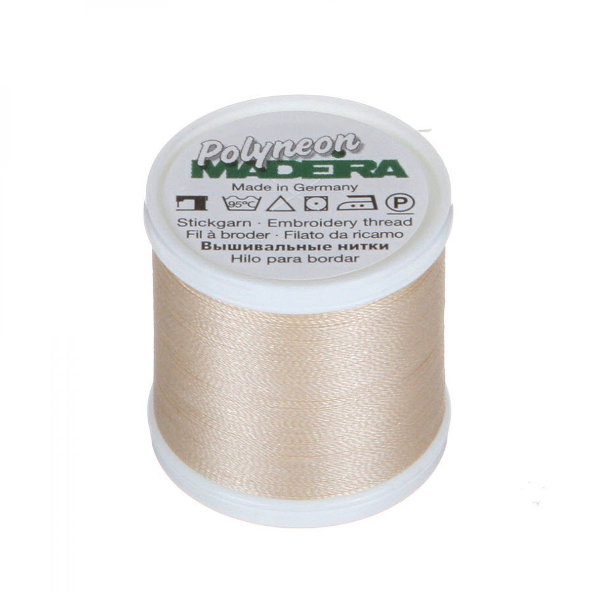 Tusk Beige / Ecru Color -- Ref. # 1682 -- Polyneon Machine Embroidery ...
