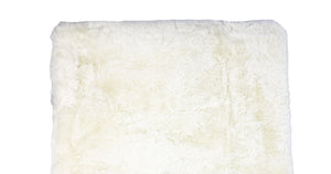 Two-Layer Luxury Faux Fur Plush Baby Blanket --- 30 x 36 in --- Ivory Color