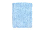 Load image into Gallery viewer, Two-Layer Sculpted Sherpa Baby Blanket --- 30 x 40 in --- Blue Color
